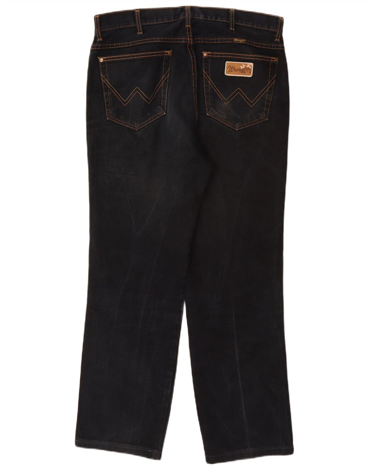 Wrangler Straight Jeans til mænd W34 L30 Marineblå Bomuld