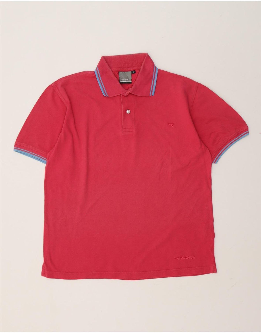 Diadora herre poloshirt Medium Pink Bomuld