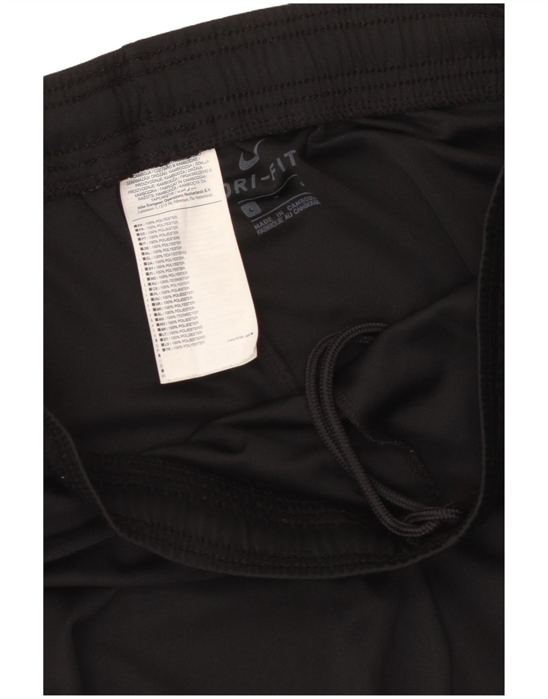 Nike Sportsshorts til mænd, store sorte polyester