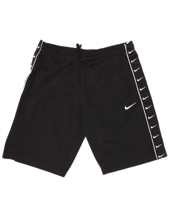 Nike grafiske sportsshorts til mænd, store sorte polyester