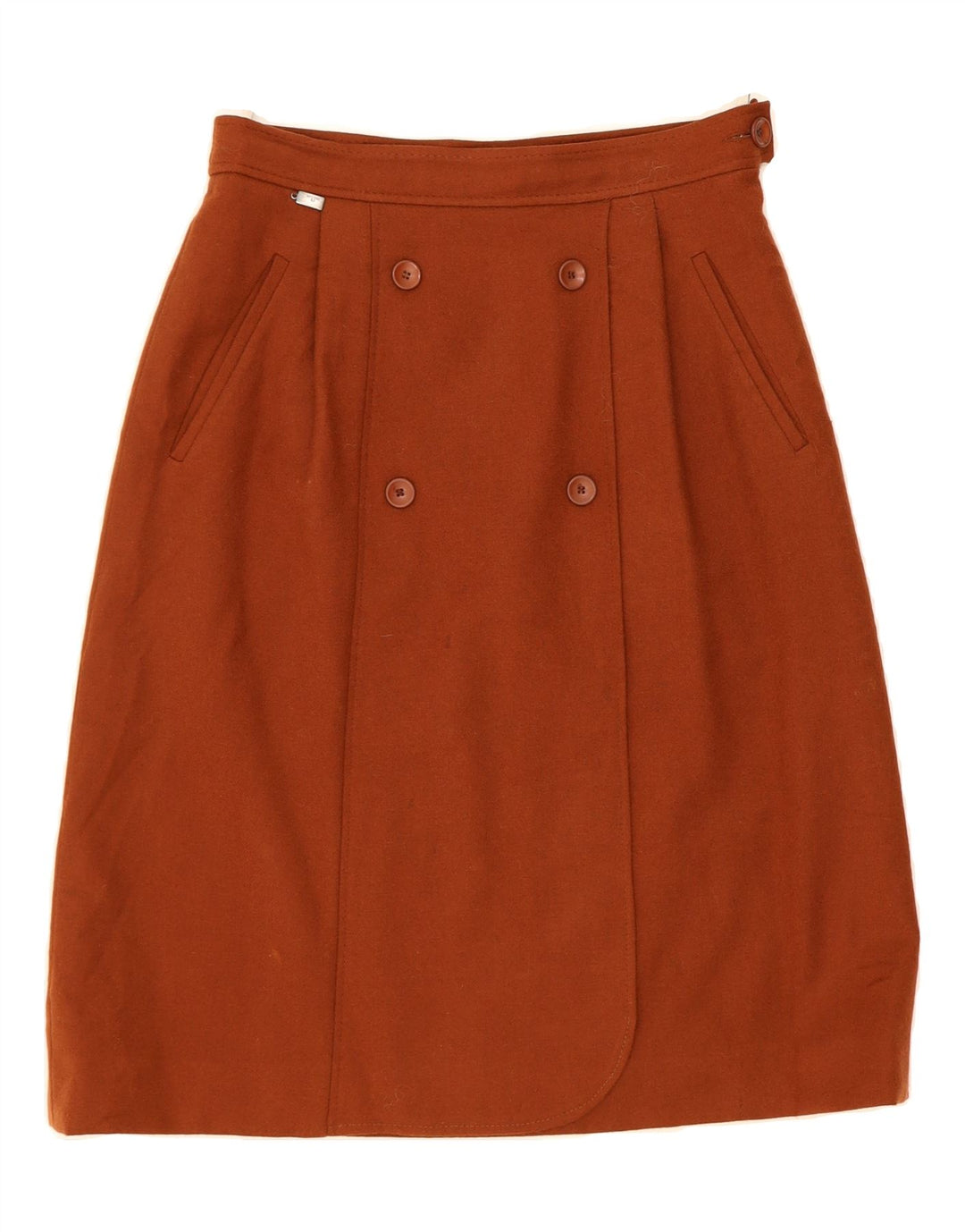 BLEYLE Womens A-Line Skirt EU 38 Medium W28 Brown Wool Vintage Bleyle and Second-Hand Bleyle from Messina Hembry 