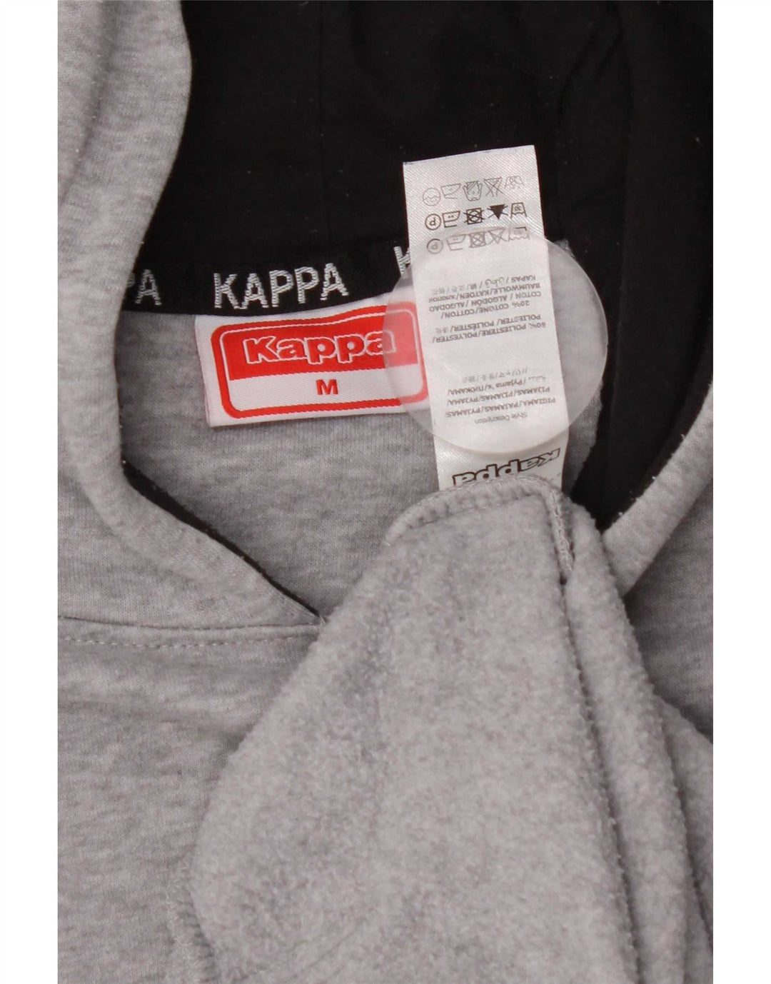 Kappa Herre grafisk hættetrøje Jumper Medium Grey Colourblock Polyester