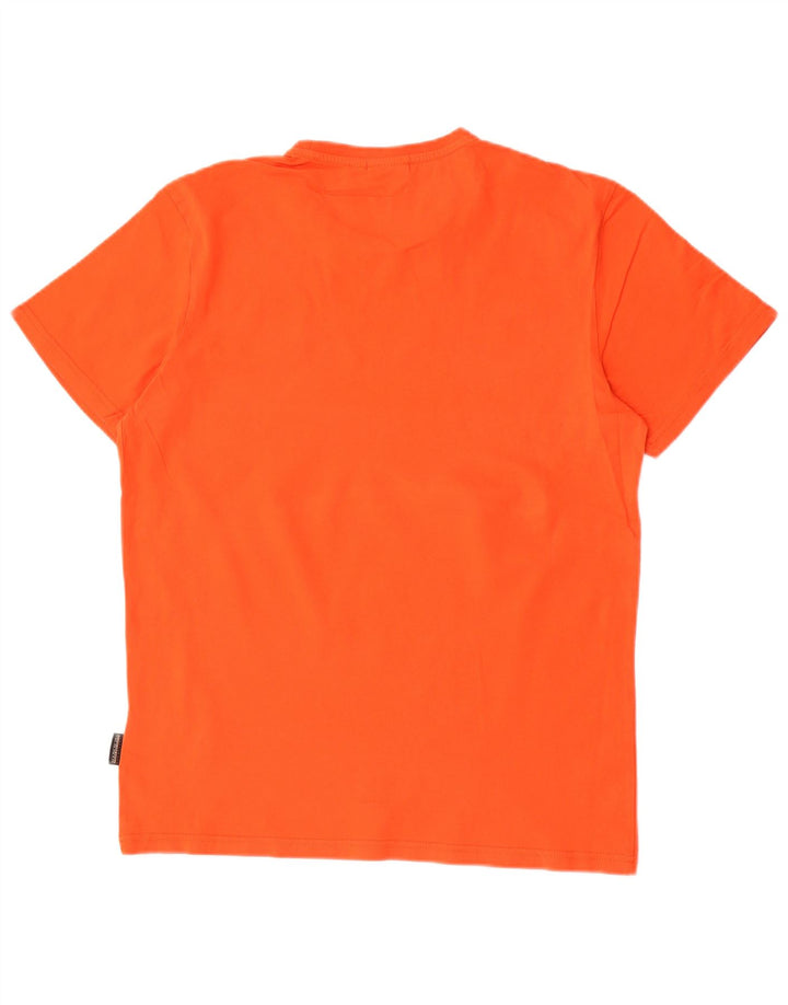 Napapijri Herre T-Shirt Top Medium Orange Bomuld