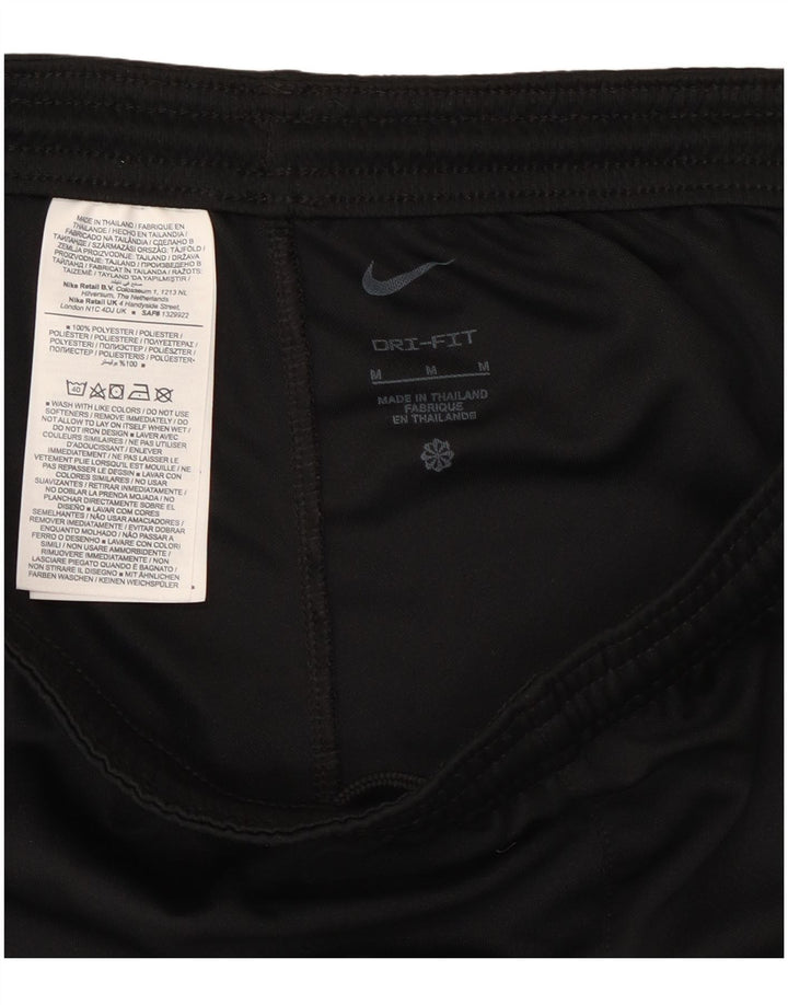 Nike Dame Dri Fit Sports Shorts UK 12 Medium Sort Polyester