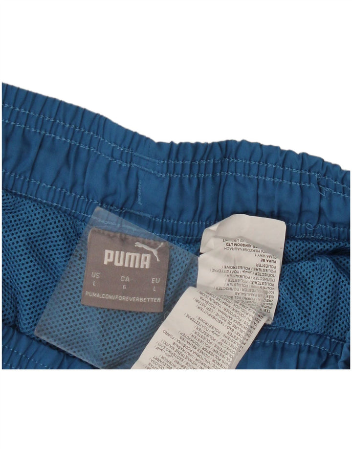Puma Herre grafiske badeshorts store blå polyester