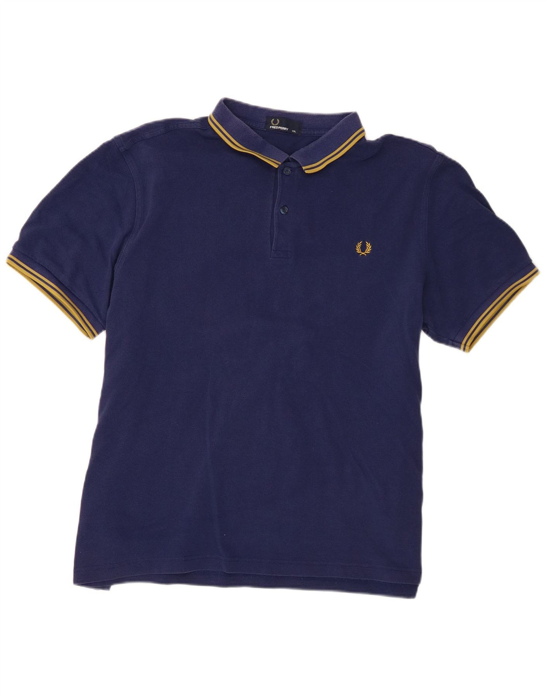 Fred Perry Herre poloskjorte 2XL marineblå bomuld