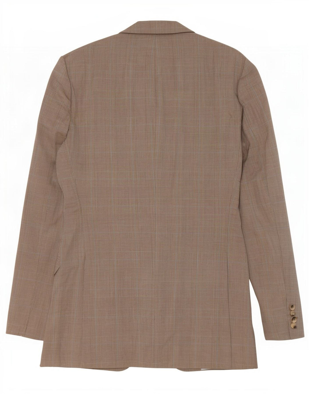 Hugo Boss Herre 2-knaps blazerjakke EU 48 Medium Brun Plaid Virgin Wool