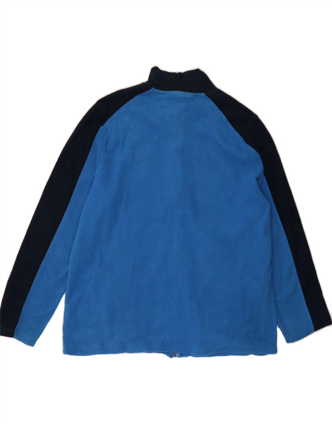 PIERRE CARDIN Mens Fleece Jacket UK 46 3XL Blue Colourblock Polyester Vintage Pierre Cardin and Second-Hand Pierre Cardin from Messina Hembry 