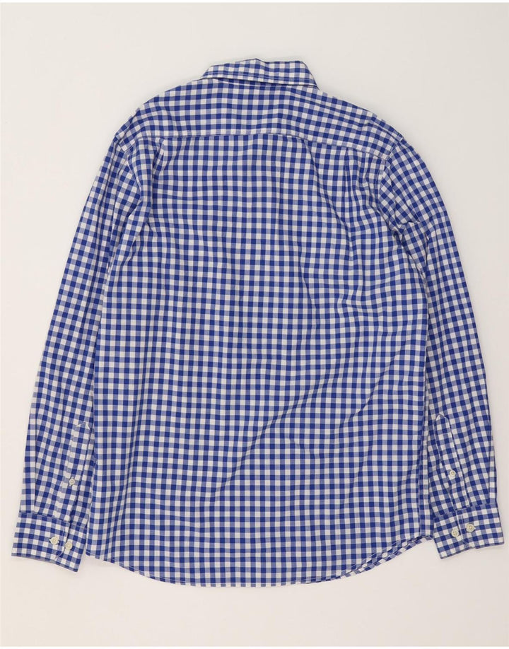 Chaps Herreskjorte Medium Blue Gingham Cotton