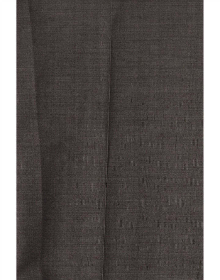 Marks & Spencer Straight Suit Bukser til mænd W32 L31 Grå uld