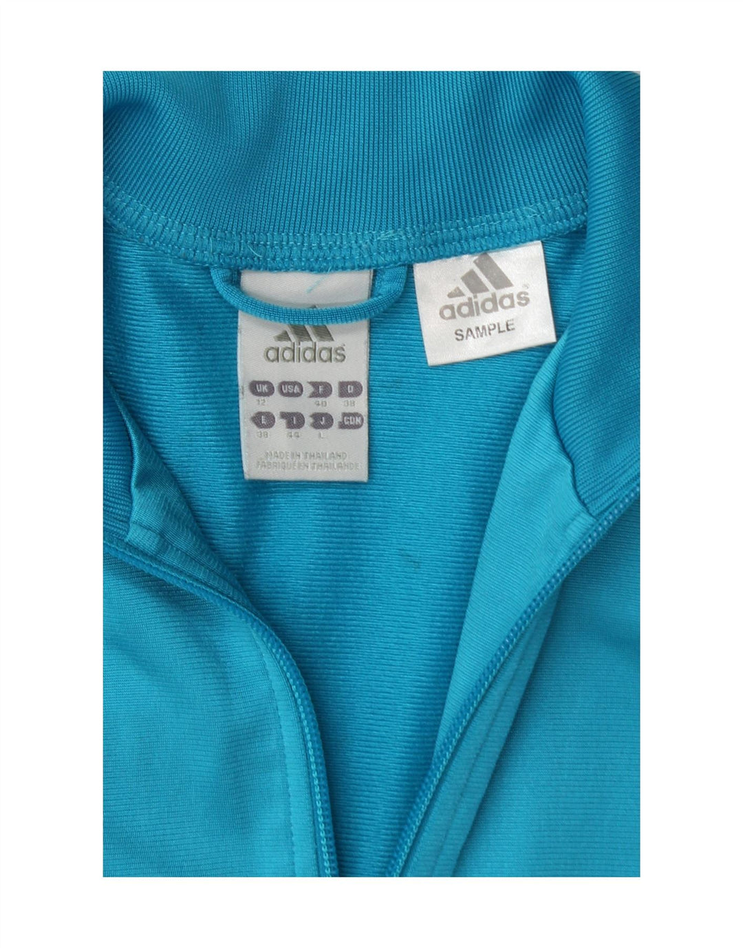 ADIDAS Womens Tracksuit Top Jacket UK 12 Medium Blue Polyester Vintage Adidas and Second-Hand Adidas from Messina Hembry 