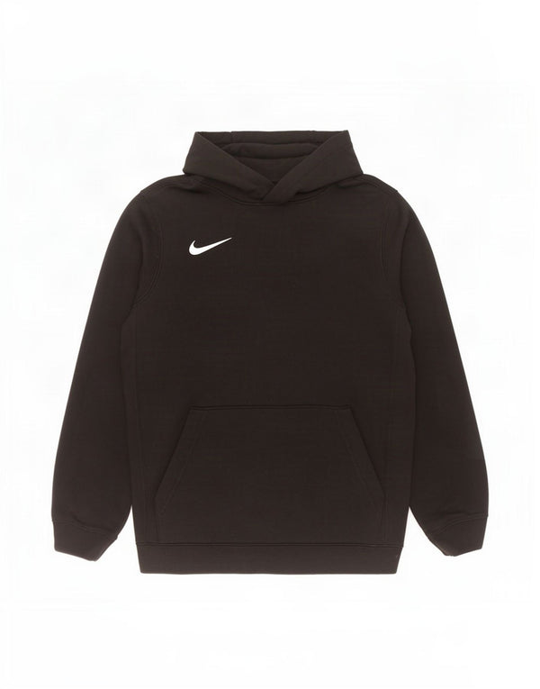 Nike Boys Hoodie Jumper 12-13 år Stor Sort Bomuld