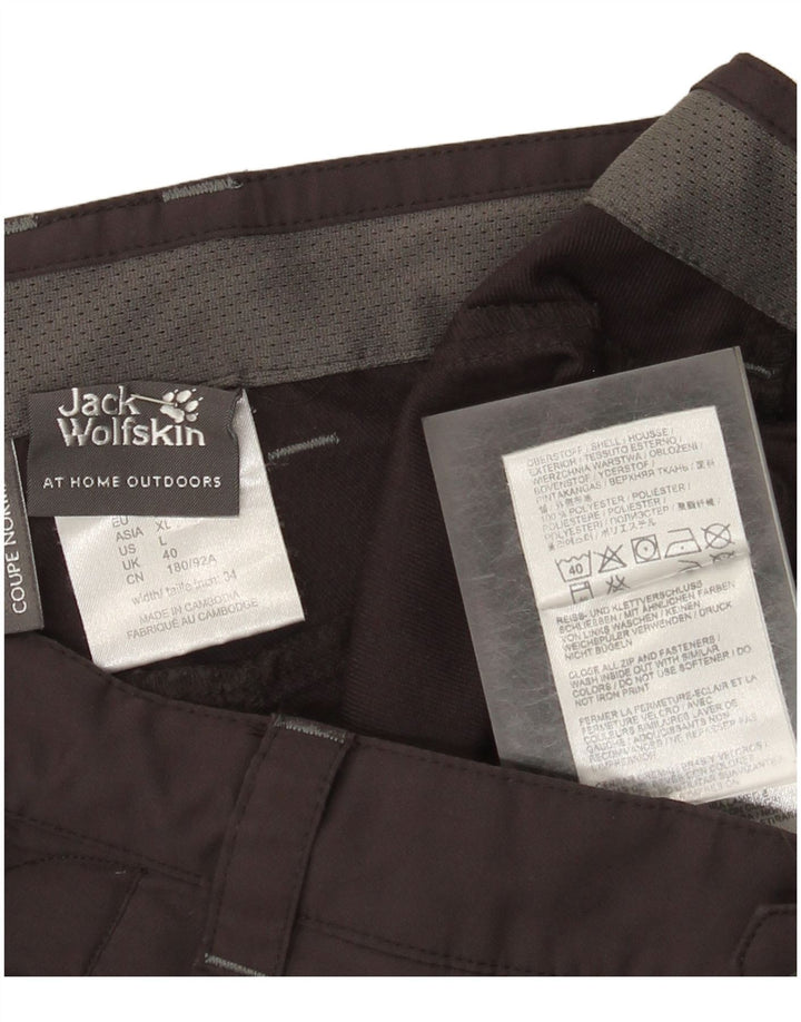 Jack Wolfskin Herre Cargo Shorts UK 40 Large W34 Grå Polyester
