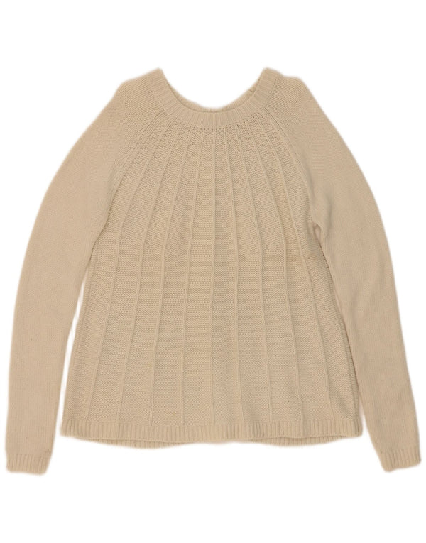 Boden Dame Cardigan Sweater UK 12 Medium Beige Polyamid