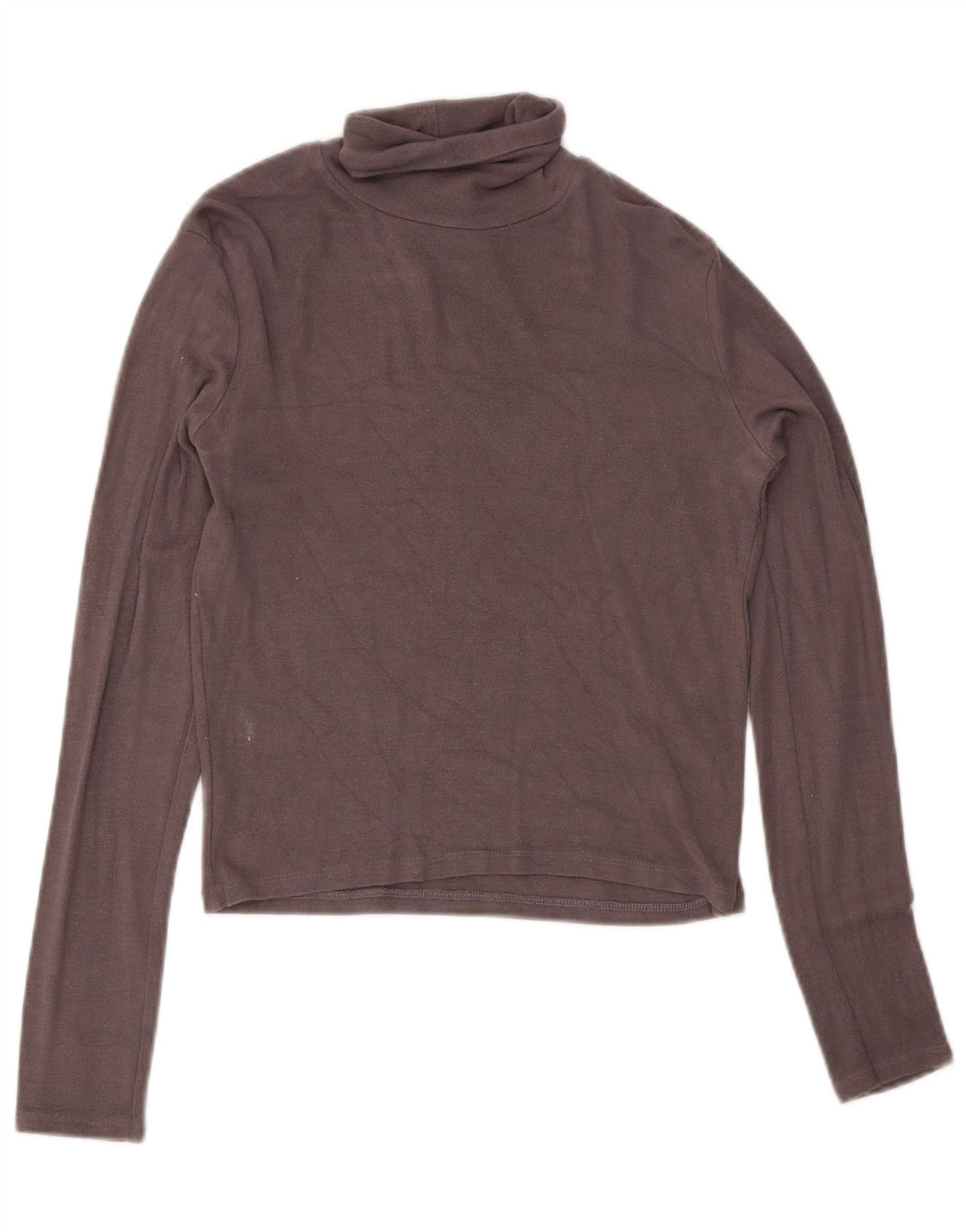 Zara Dame Crop Top Langærmet UK 14 Stor Grå