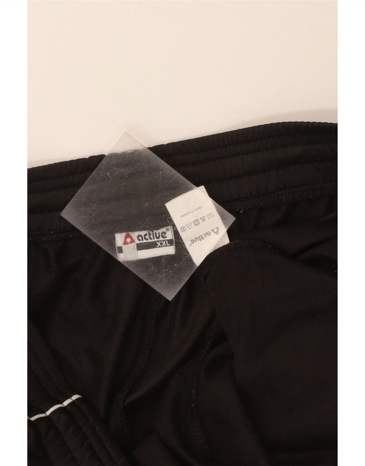 Aktive Træningsdragtsbukser til mænd Joggers 2XL Sort Polyester