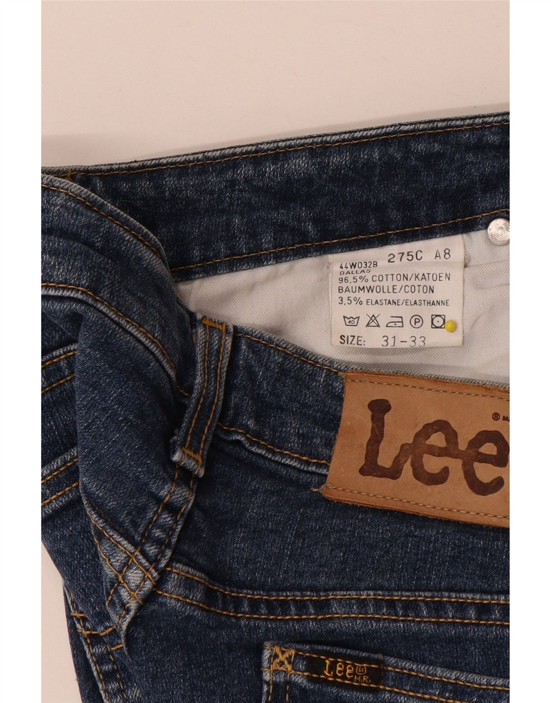 Lee Dame Dallas Straight Jeans W31 L28 Blå Bomuld