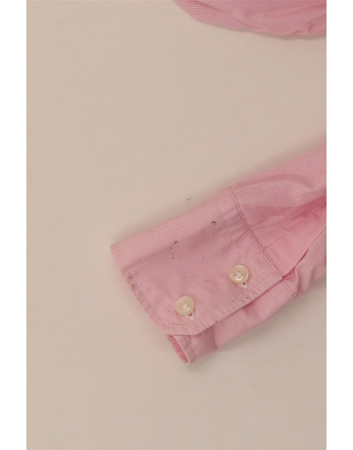 Benetton Dameskjorte UK 12 Medium Pink Pinstripe