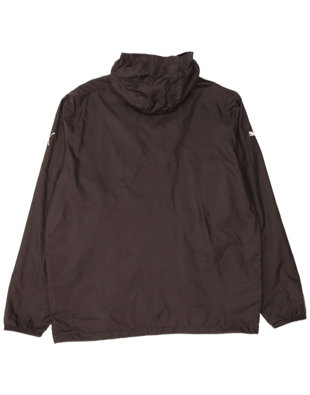 PUMA Regnjakke med hætte til mænd UK 44 2XL Sort Nylon