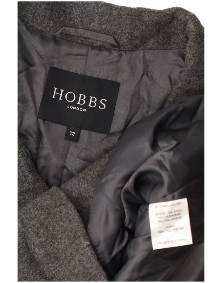 Hobbs Womens Pea Coat UK 12 Medium Grey Uld