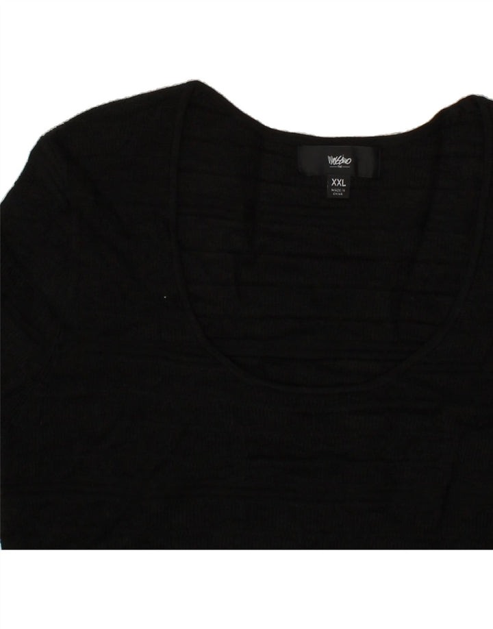 MOSSIMO Womens Jumper Dress UK 20 2XL Black Acrylic Vintage Mossimo and Second-Hand Mossimo from Messina Hembry 