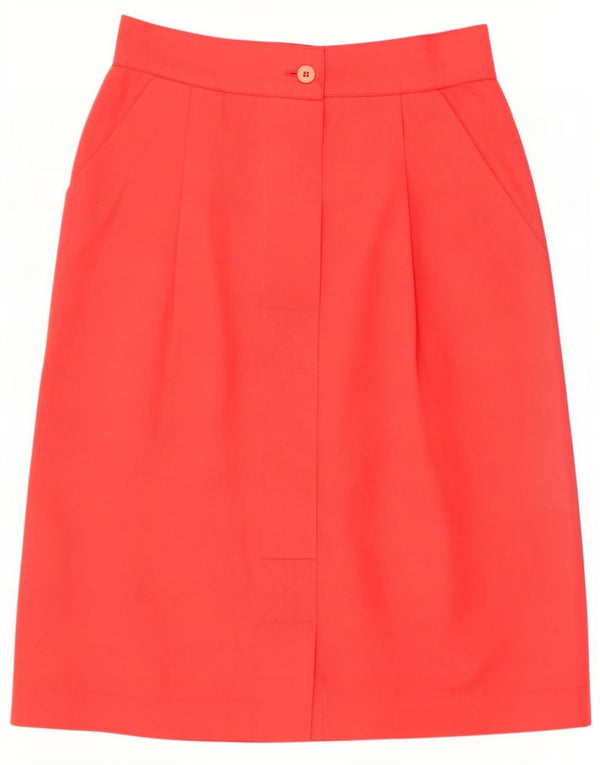 Genny Dame Midi Nederdel IT 40 Small W26 Pink Bomuld