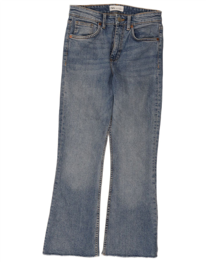 Zara Dame Bootcut Jeans EU 38 Small W28 L26 Blå