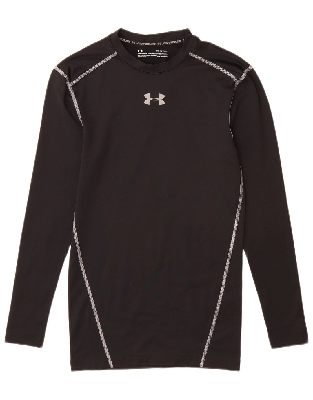 UNDER ARMOUR Herre Cold Gear Top Langærmet Lille Sort