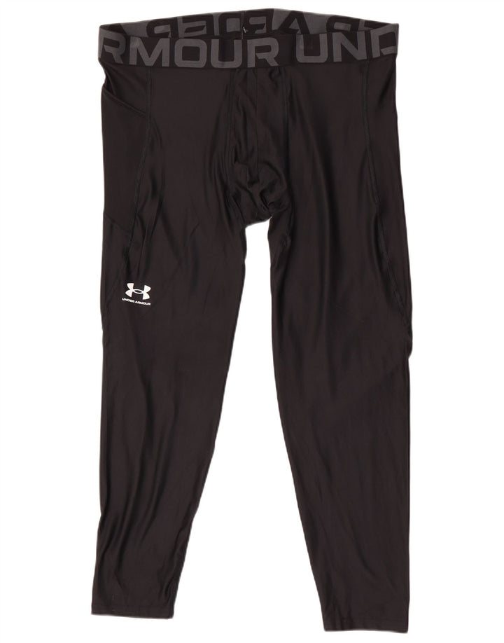 Under Armour Herre Heat Gear Grafiske Leggings 3XL Sort Polyester