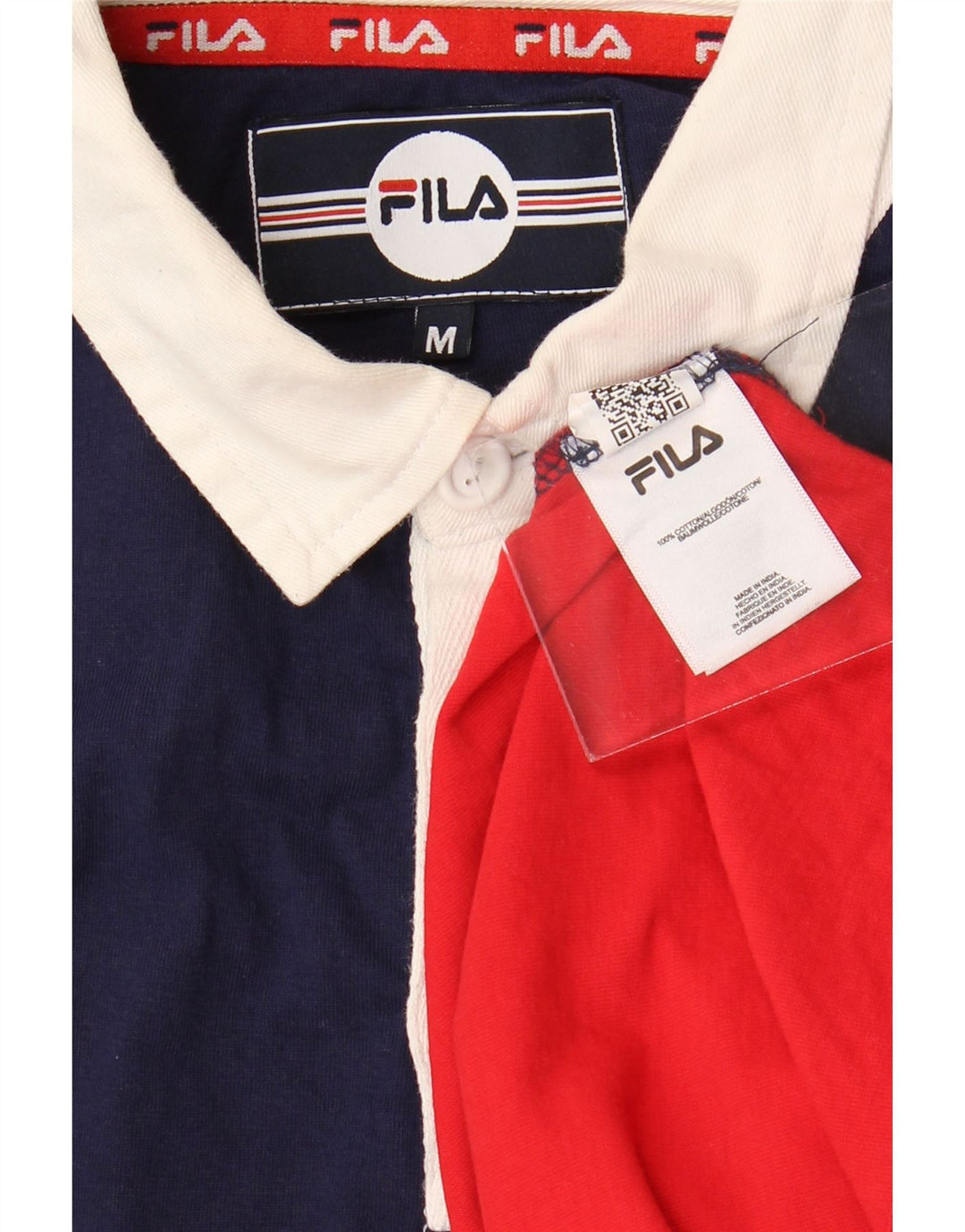 Fila Herre Grafisk Rugby Polo Shirt Medium Flerfarvet Colourblock