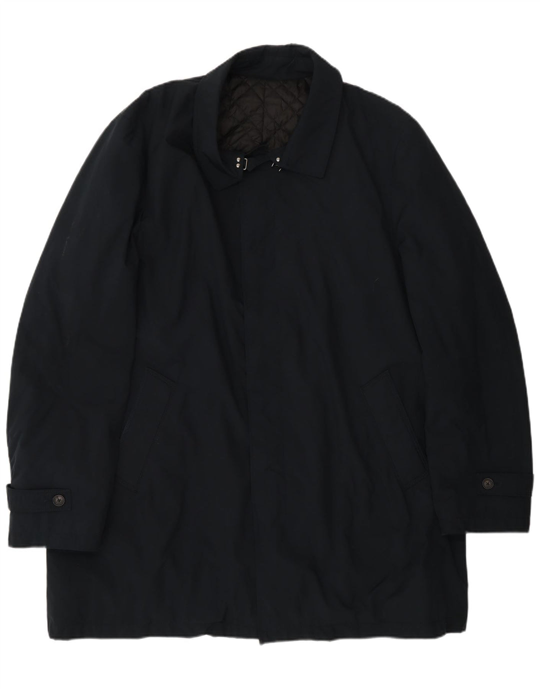 Borsalino Regnfrakke til mænd IT 56 3XL Marineblå Polyester Classic