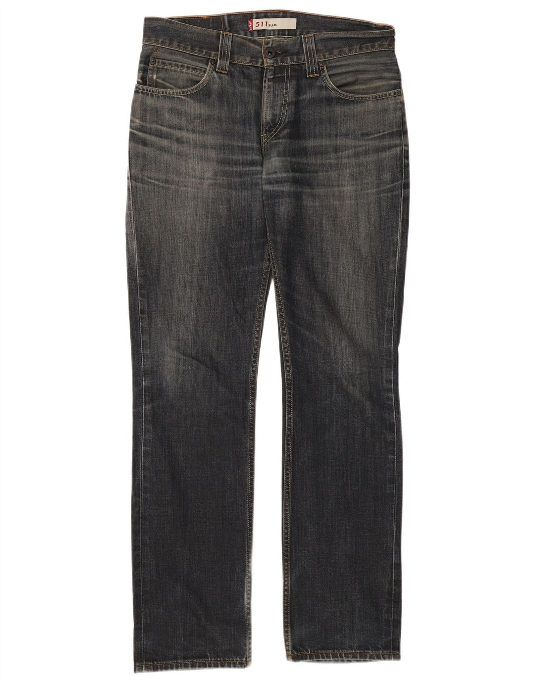 Levi's Dame 511 Slim Jeans W34 L34 Marineblå Bomuld