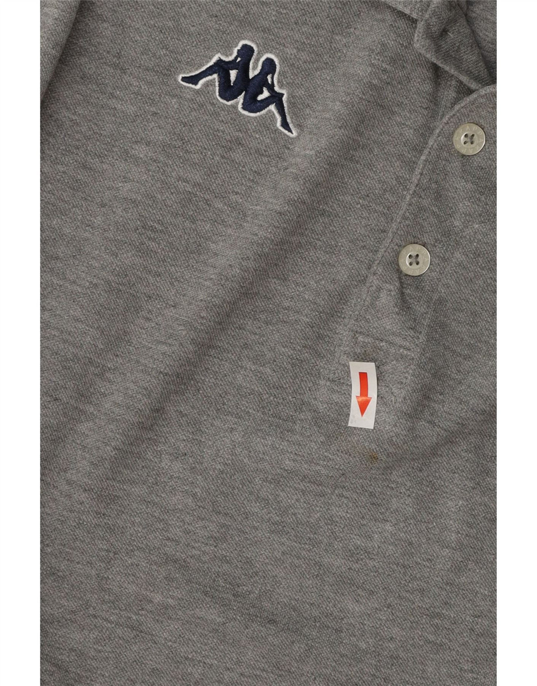 KAPPA Poloshirt til mænd mellemgrå bomuld