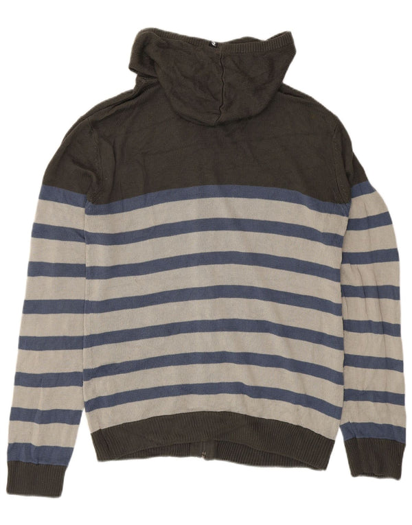 Rip Curl Herre hætte cardigan sweater Medium Grå Stribet
