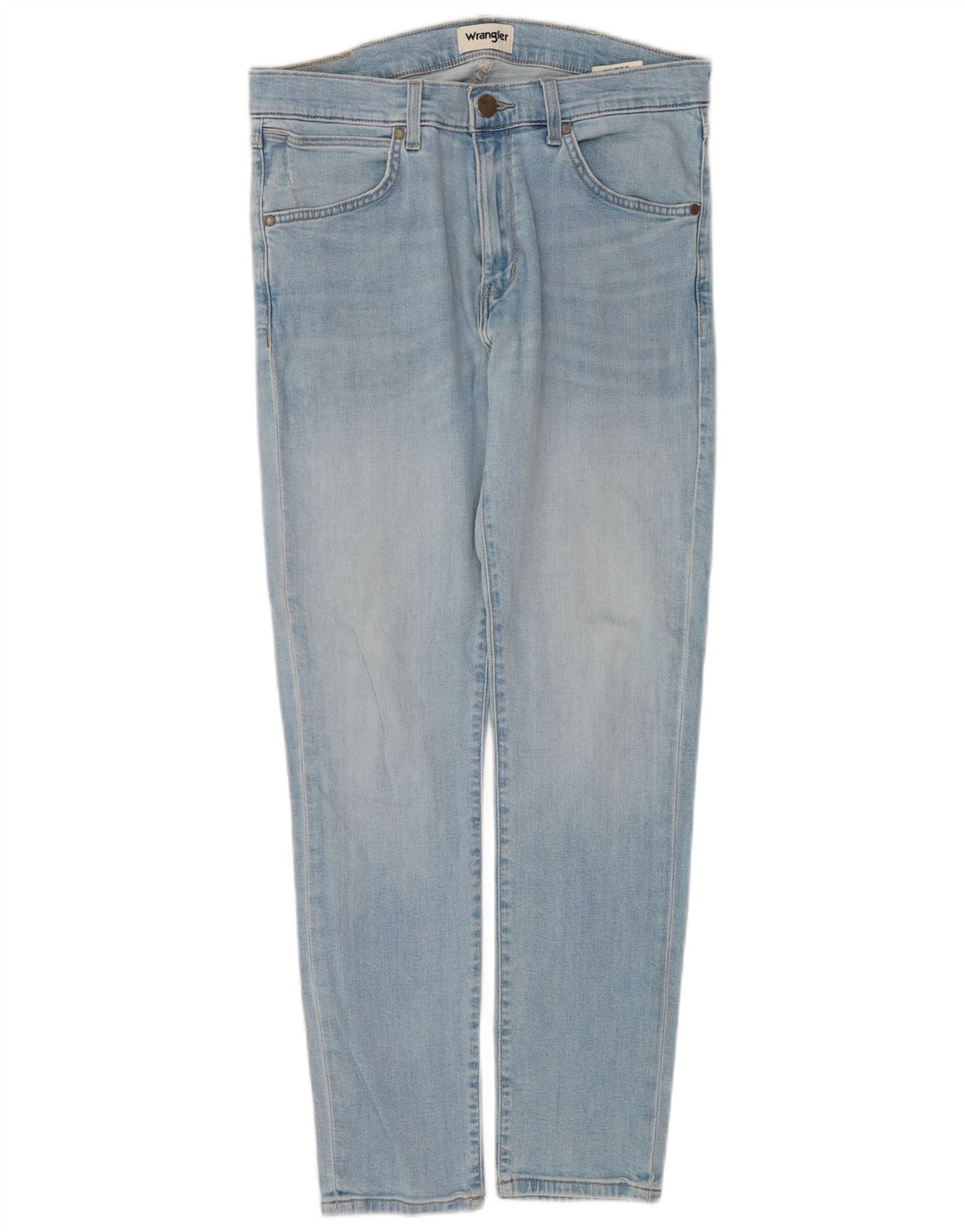 Wrangler Dame Strangler Slim Jeans W33 L29 Blå Bomuld