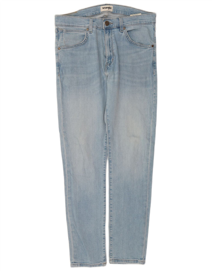 Wrangler Dame Strangler Slim Jeans W33 L29 Blå Bomuld