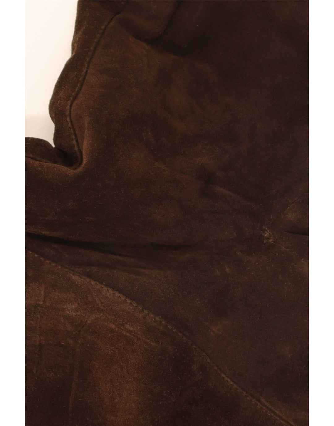 Vintage Herre Sherpa Ruskind Bomber Jacket UK 36 Lille Brun