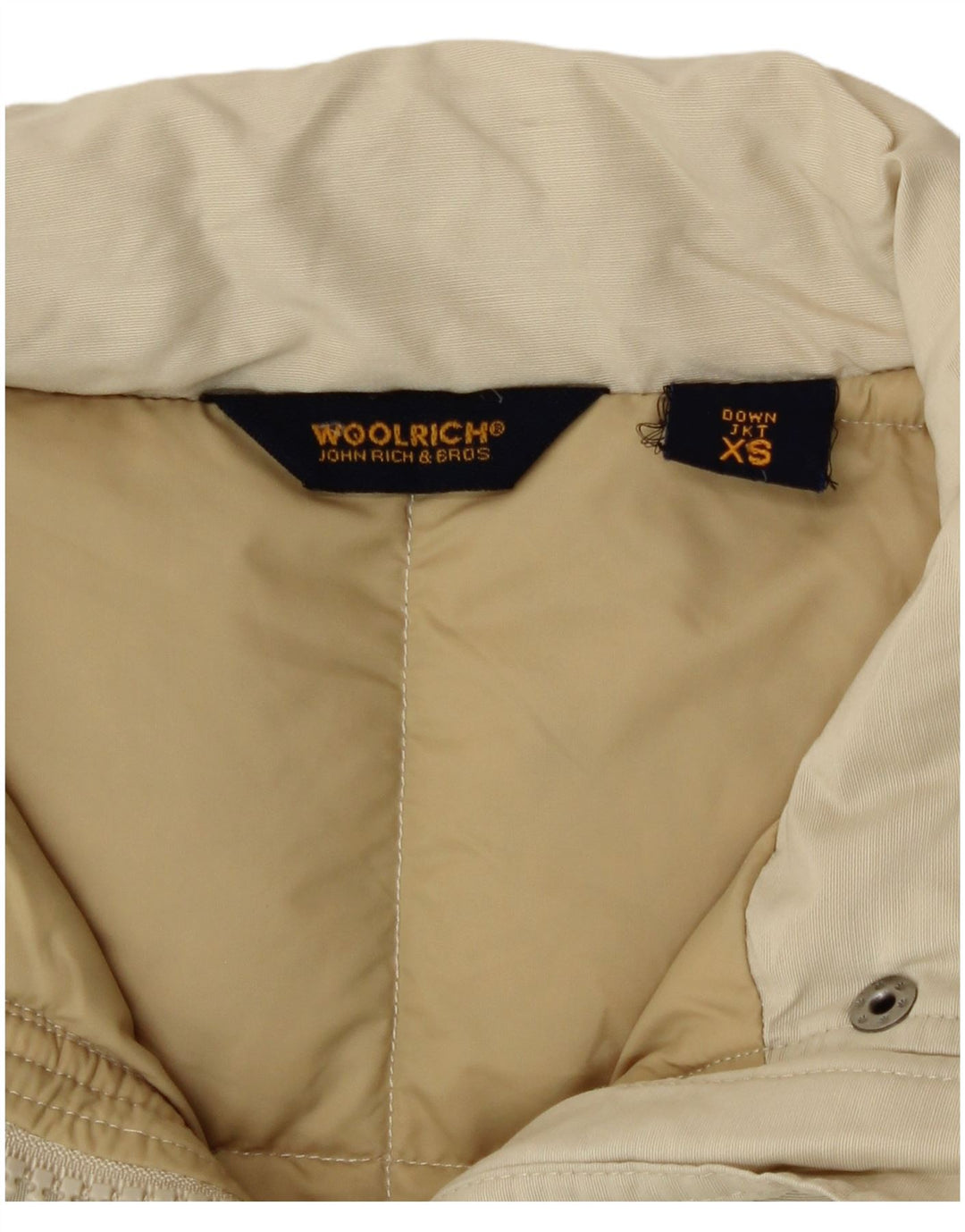 Woolrich Dame Loose Fit Polstret Jakke UK 6 XS Beige Polyamid