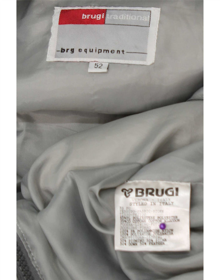 Brugi Herre hættepolstret jakke IT 52 XL Grå Polyester