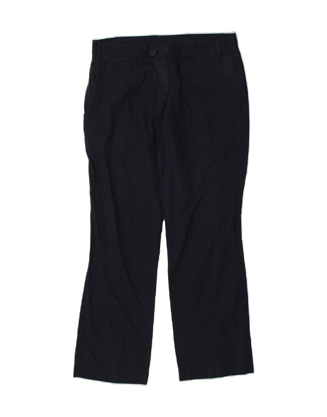 BENETTON Womens Straight Casual Trousers W32 L30 Navy Blue | Vintage Benetton | Thrift | Second-Hand Benetton | Used Clothing | Messina Hembry 