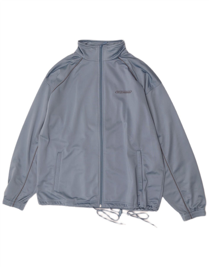 Reebok Herre Grafisk Loose Fit Træningsdragt Top Jakke Lille Blå Polyester