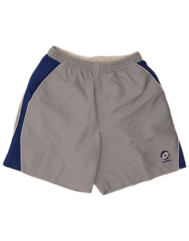 Lotto Herre Sportshorts UK 40/42 Large Grey Colourblock Polyester