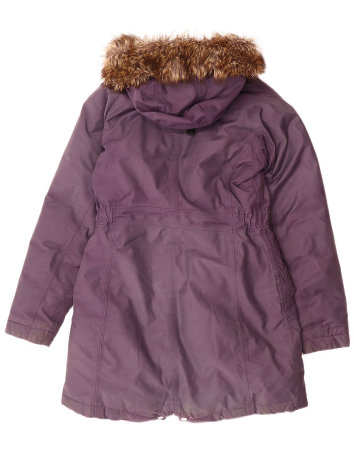 The North Face Dame hættepolstret parkajakke UK 12 Medium Purple Winter