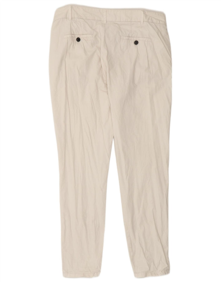 Zara Dame Slim Chino Bukser Medium W32 L30 Hvid Bomuld