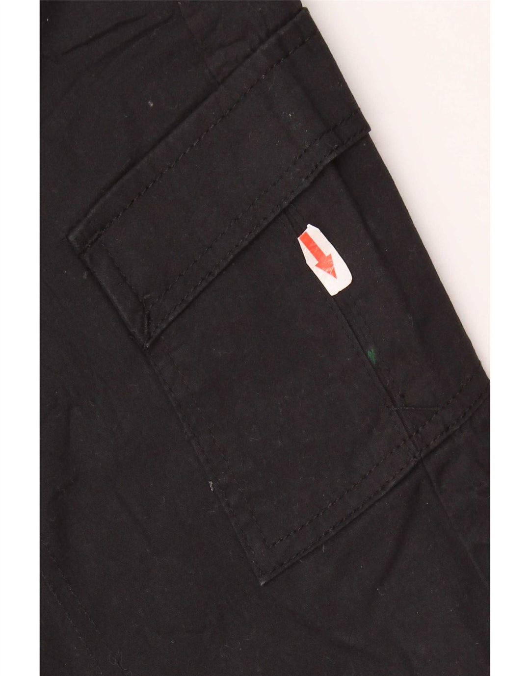 Lee Womens Mid Rise Cargo Shorts US 6 Medium W30 Black Bomuld