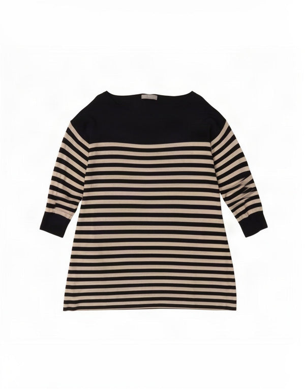 Marks & Spencer Dame Portfolio Top 3/4 ærmer UK 18 XL Marineblå Stribet