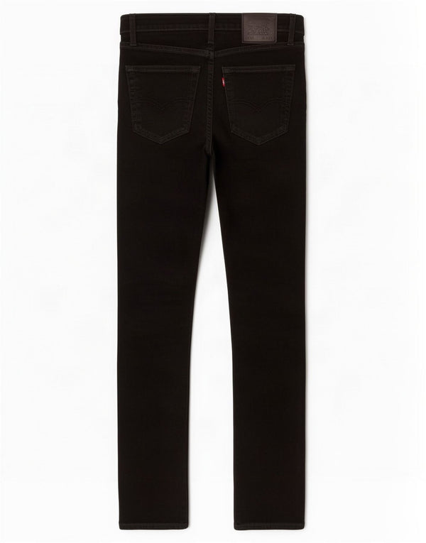 Levi's Womens 512 Slim Tapered Jeans W30 L32 Sort Bomuld