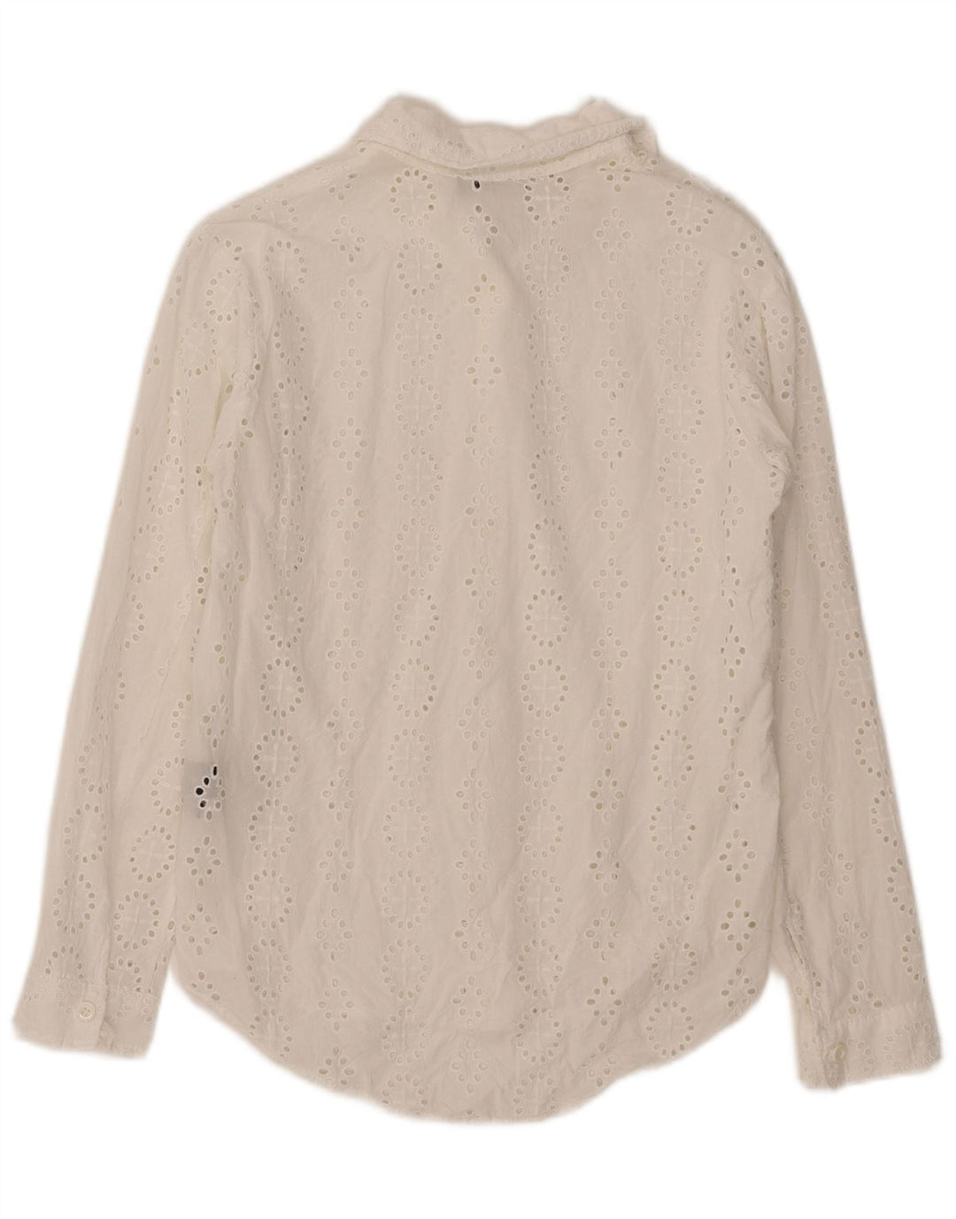 Zara Dameskjorte UK 6 XS Hvid Bomuld