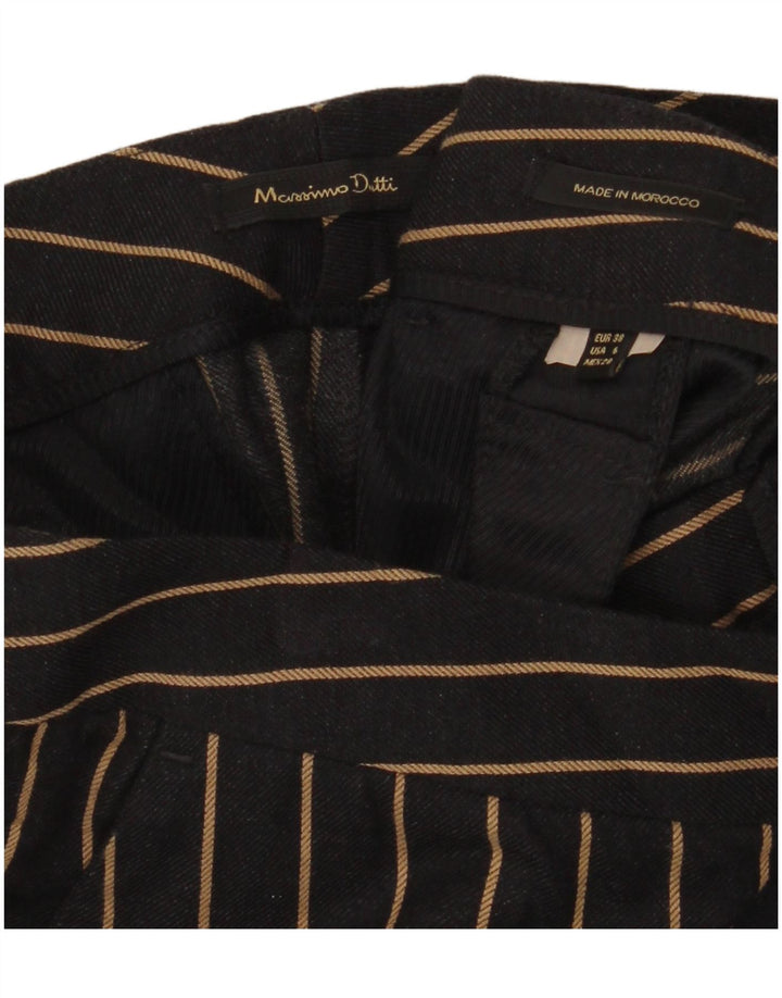 MASSIMO DUTTI Højtaljede Chinobukser til kvinder EU 38 Small W28 L28 Sort