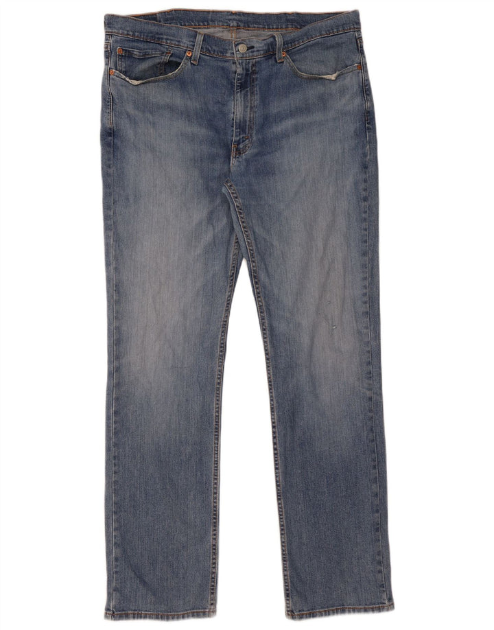 LEVI'S Herre 514 Straight Jeans W38 L34 Blå Bomuld